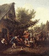 DUSART, Cornelis Village Feast dfg oil painting artist